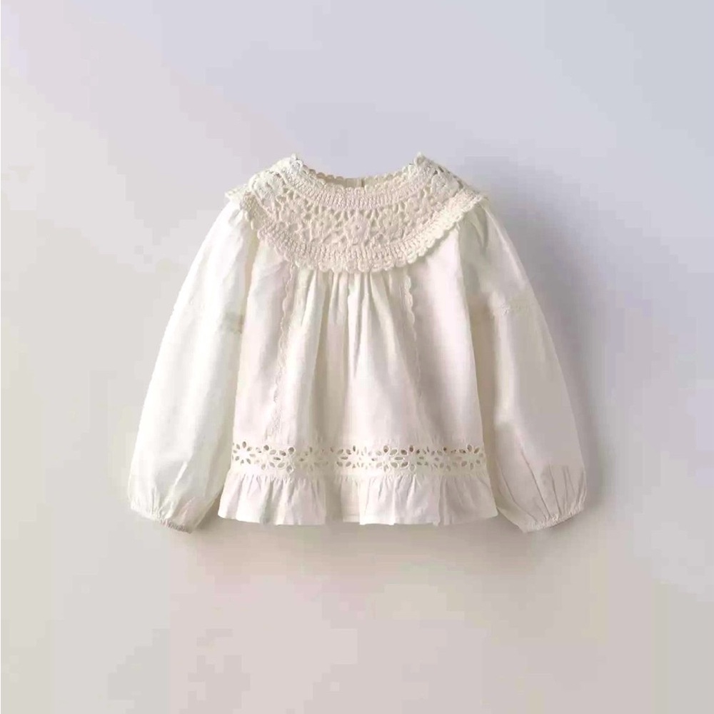 White Lace Kids Top